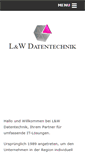 Mobile Screenshot of lw-datentechnik.de